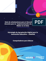 Guia de Orientaciones para El Docente y Directivo Docente para La Implementacion de Experiencias Maker en El Aula