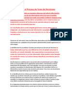 8 Etapas en El Proceso de Toma de Decisiones en La Empresa