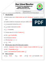 GR 4 - WS - CH 9 - Decimal Numbers - AK