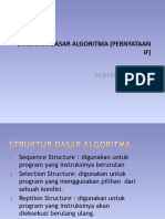 Pertemuan III - Struktur Dasar Algoritma (Pernyataan If)