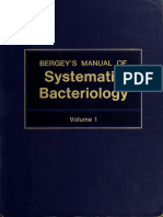 Bergey's Manual of Systematic Bacteriology Bergey, D H David Hendricks