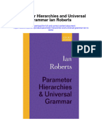 Parameter Hierarchies and Universal Grammar Ian Roberts Full Chapter