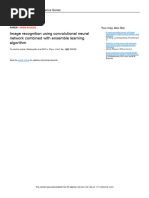 Image Recognition Using Convolutional Neural Network Combined With Ensemble Learning Algorithm