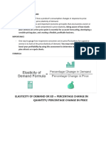 PRICE ELASTICITY OF DEMAND