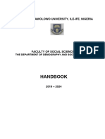 Handbook: Obafemi Awolowo University, Ile-Ife, Nigeria