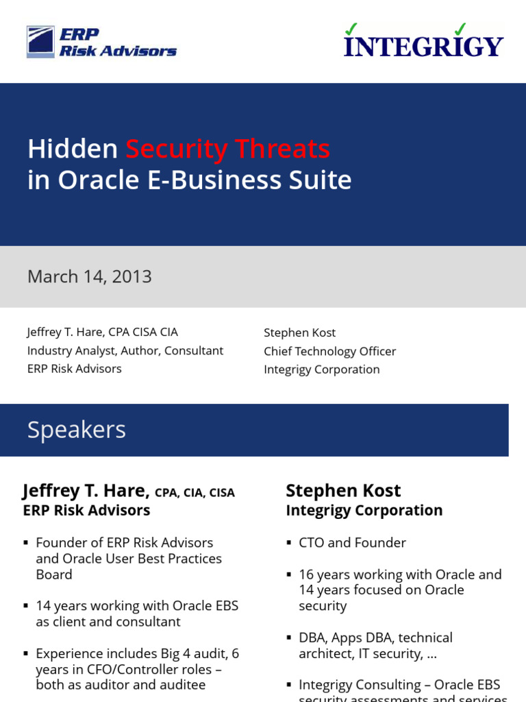 Securing Oracle E-Business Suite | PDF | Password | User (Computing)