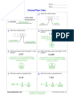 Exercises DecimalPlaceValue Answers