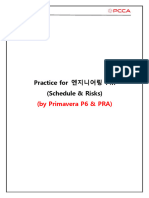 002. 별첨 - Practice for 엔지니어링 PM (Schedule ^L0 Risk) - Workshop