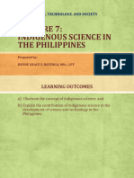 Sts Lecture 7 - Indigenous Science in The Philippines