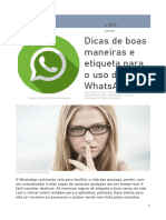 Dicas de Boas Maneiras e Etiqueta em Grupos de Whatsapp - Ed 1 - Rev 1 - 25.04.2022