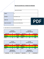 Informe de Evaluación 1º Grado