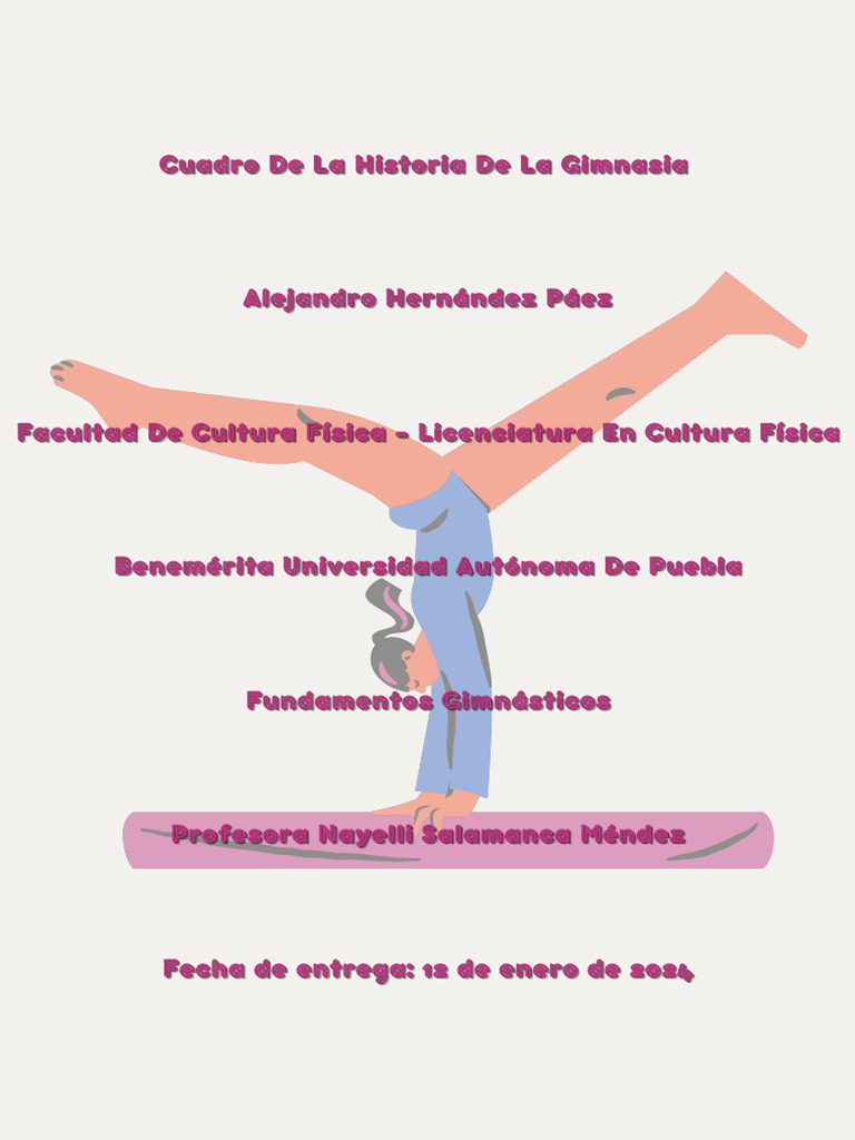 Cuadro Historia de La Gimnasia | PDF | Gimnasia | Deportes