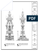 Tampak Depan Kori Agung Tampak Samping Kori Agung: Gambar Rencana