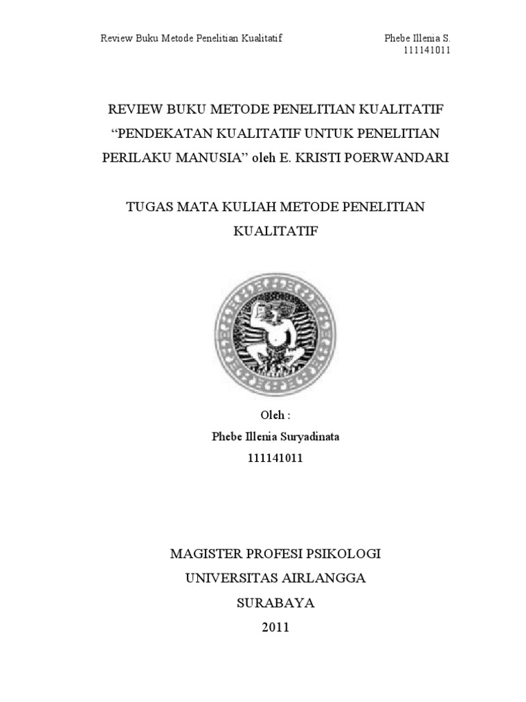 Proposal Penelitian Kualitatif Psikologi Pdf
