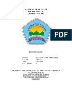 Laporan Praktikum Teknik Digital Adder Tiga Bit