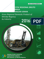 Produk Domestik Regional Bruto Kabupaten Mimika Menurut Lapangan Usaha 2016 - 2020
