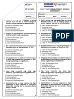 YDS Post Assessment - Read To Print