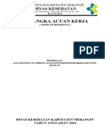 KAK Jasa Konsultan Perencanaan Kontruksi Rehabilitasi Pustu Rancan