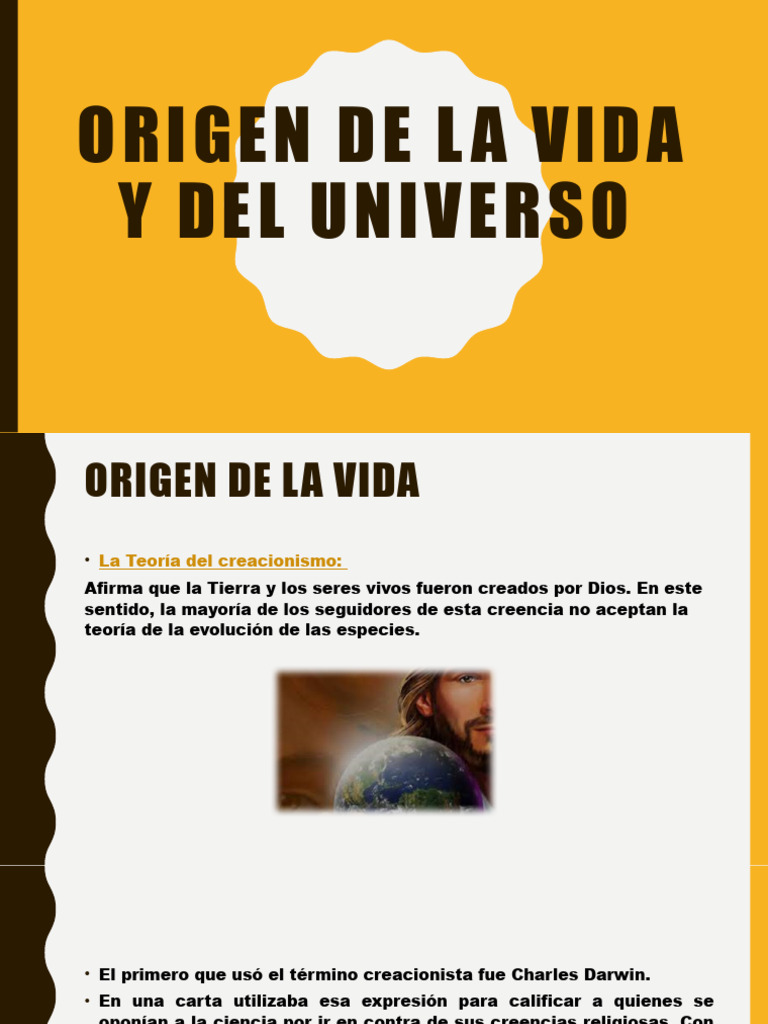 Orígenes de la Vida y el Universo | PDF | Creacionismo | Universo