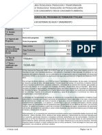 Infome Programa de Formación Titulada