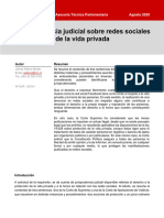 Jurisprudencia Judicial Sobre Redes Sociales y Protección de La Vida Privada (BCN - CL, Ago2020)