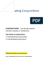 English 6 Q4 Subordinating Conjunctions