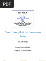 2011 Eecs 142 Lect12 Intercept Point Gain Compression and Blocking