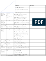 Production Sched FMP