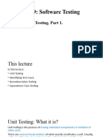 Lecture 4 Unit Testing Part 1