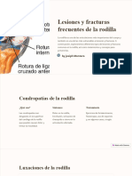 Lesiones y Fracturas Frecuentes de La Rodilla