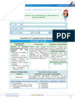 Sesiones de Aprendizaje - Semana 4 - UD II - Editora Quipus Perú