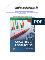 Ise Data Analytics For Accounting 3Rd Edition Vernon Richardson Professor Full Chapter