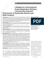Efectos adversos relacionados con el uso de corticosteroides en la sepsis, el síndrome de dificultad respiratoria aguda y la neumonía adquirida en la comunidad: una revisión sistemática y un metanálisis