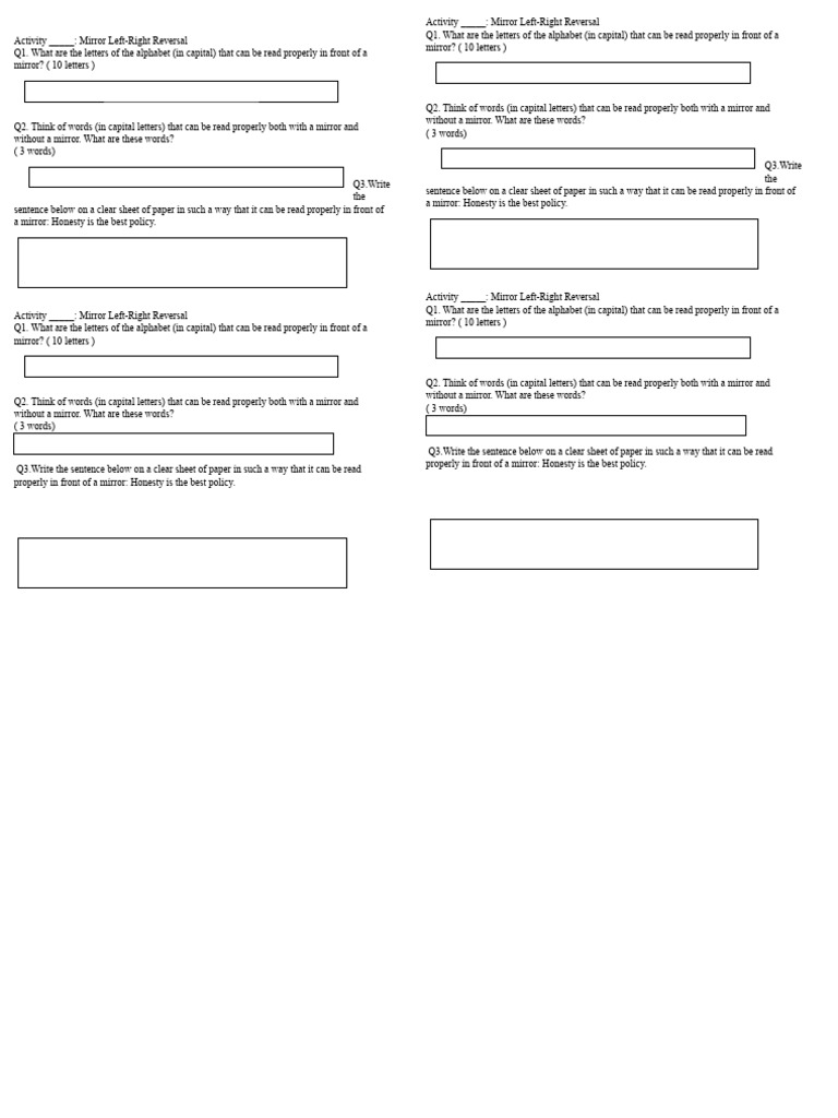 Left Right Reversal Act | PDF