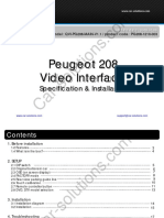 Video Interface For Peugeot 208 User Manual