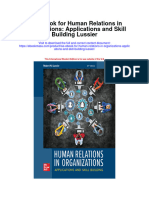 Download Ise For Human Relations In Organizations Applications And Skill Building Lussier full chapter