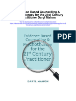 Download Evidence Based Counselling Psychotherapy For The 21St Century Practitioner Daryl Mahon full chapter
