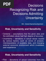 Lesson 12 - Decisions Recognizing Risk and Decisions Admitting Uncertainty