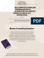 2.1 Bases Constitucionales y Federales