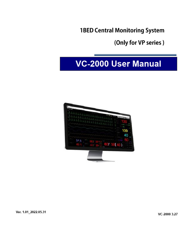 VC-2000 User Manual for Patient Monitoring | PDF | Computer Network ...
