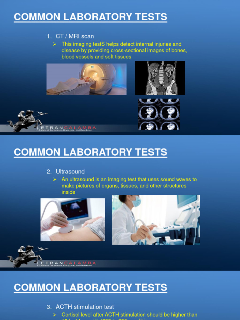 Common Laboratory Tests Download Free Pdf Prediabetes Thyroid