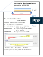 Design of Section For Bending and Shear