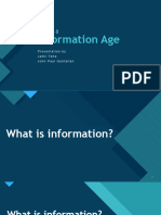 Information Age Report by Gentallan Taha