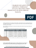 Analisis Margin of Safety Dan Pengaruhnya Terhadap Perencanaan