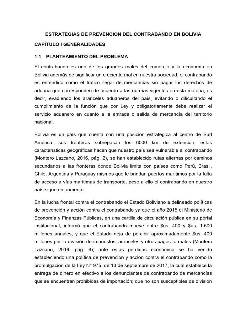 Estrategias Aduaneras contra el Contrabando | PDF | Contrabando | aduana