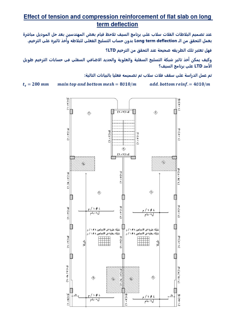 Long-Term Deflection in Flat Slabs | PDF