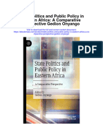 State Politics and Public Policy in Eastern Africa A Comparative Perspective Gedion Onyango All Chapter