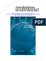 State Owned Multinationals Governments in Global Business 1St Edition Alvaro Cuervo Cazurra Eds All Chapter