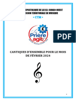 Fascicule Cantiques D'ensemble Fevrier 2024