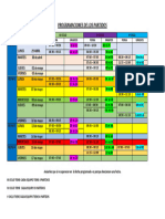 Programaciones de Los Partidos